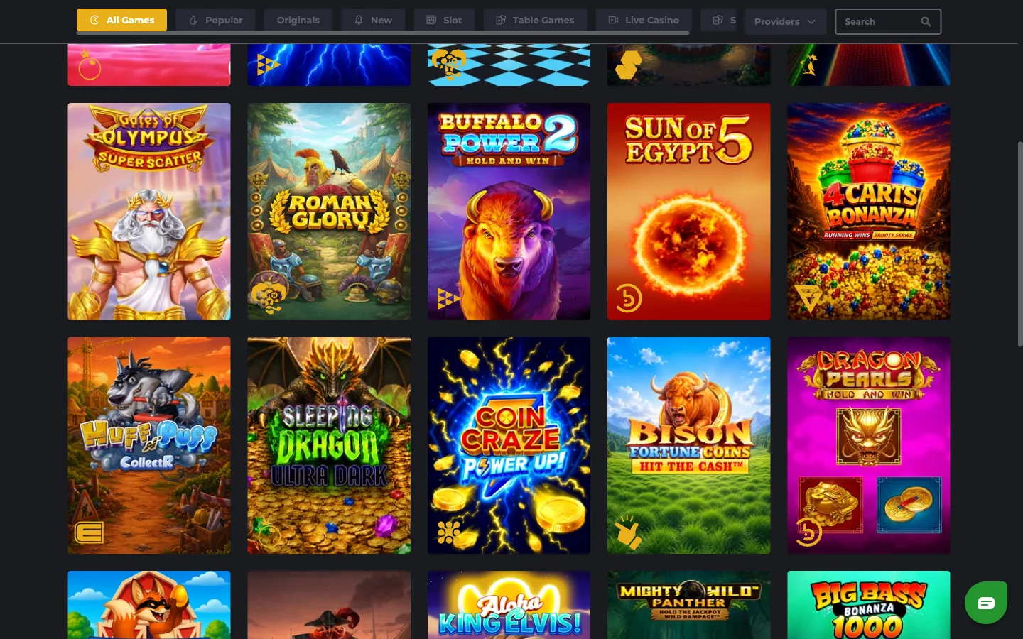 Royal Reels Casino Lobby – Game Selection